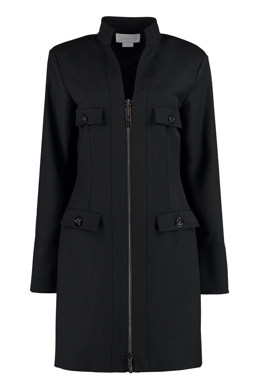 Wool-Blend Dress Black