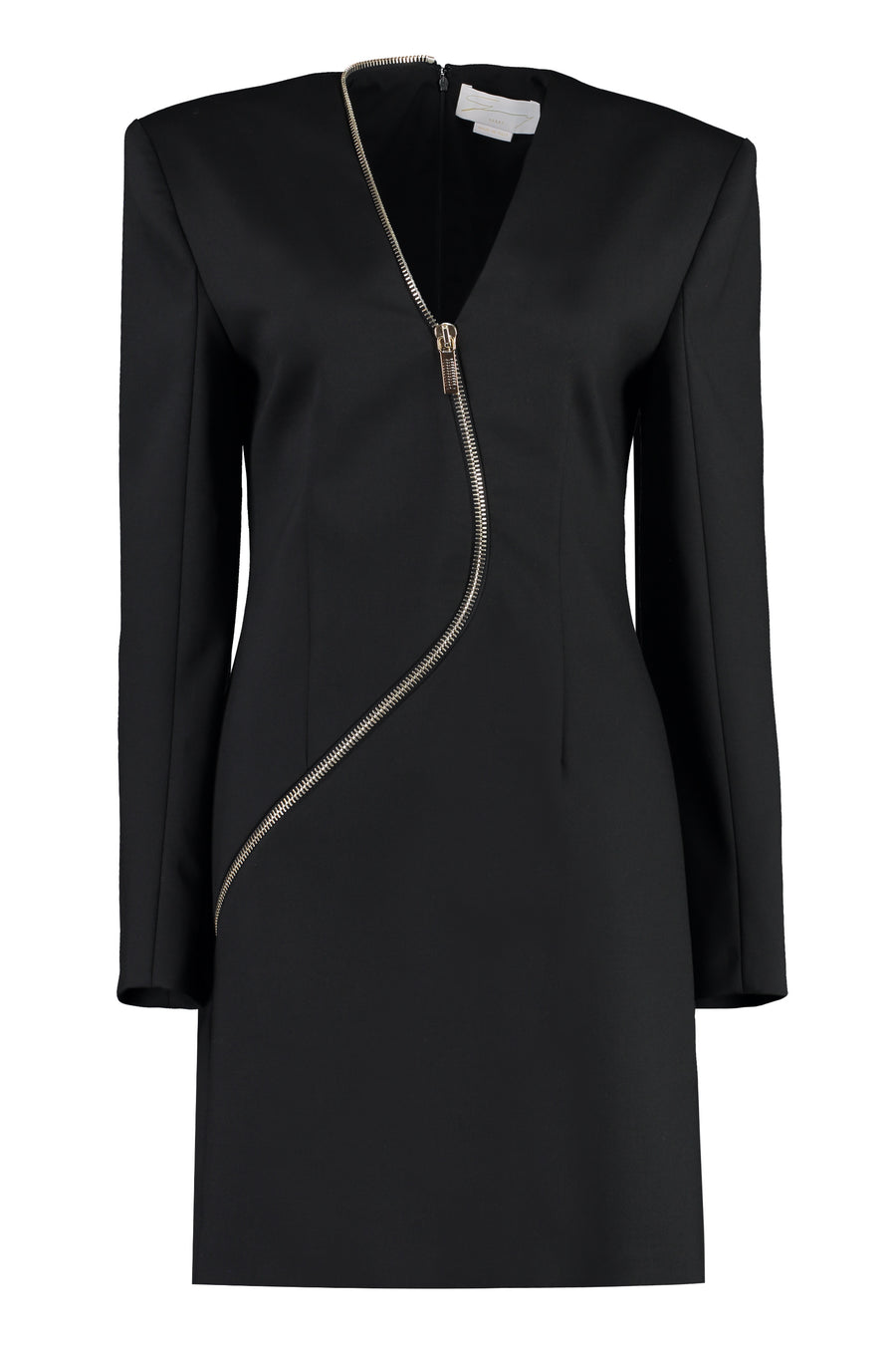 Wool-Blend Dress Black