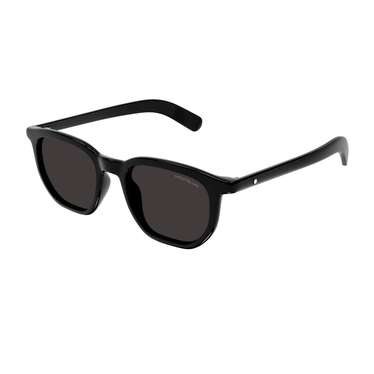 Montblanc MB0353S Linea Snowcap 001 Black Grey Nero Injected Acetate Occhiali Da Sole
