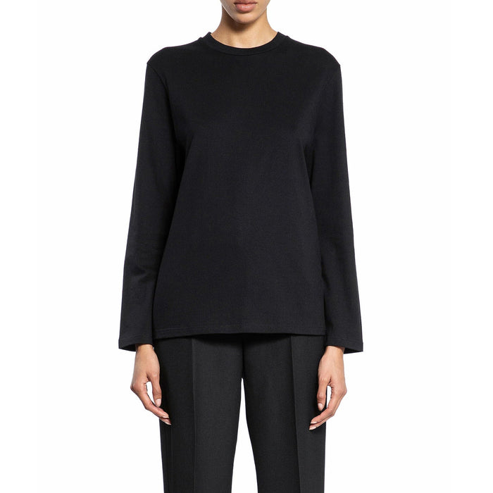 Jil Sander Long Sleeved T-Shirt Black Cotton