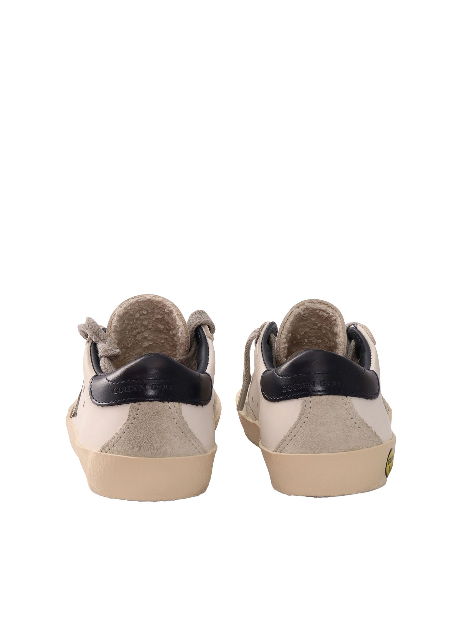 SUPER-STAR LEATHER UPPER AND HEEL SUEDE STAR SPUR White Kid Sneaker