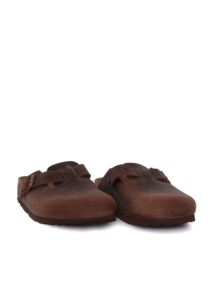 Boston habana, Oiled Leather Brown Sole In Eva Sandal