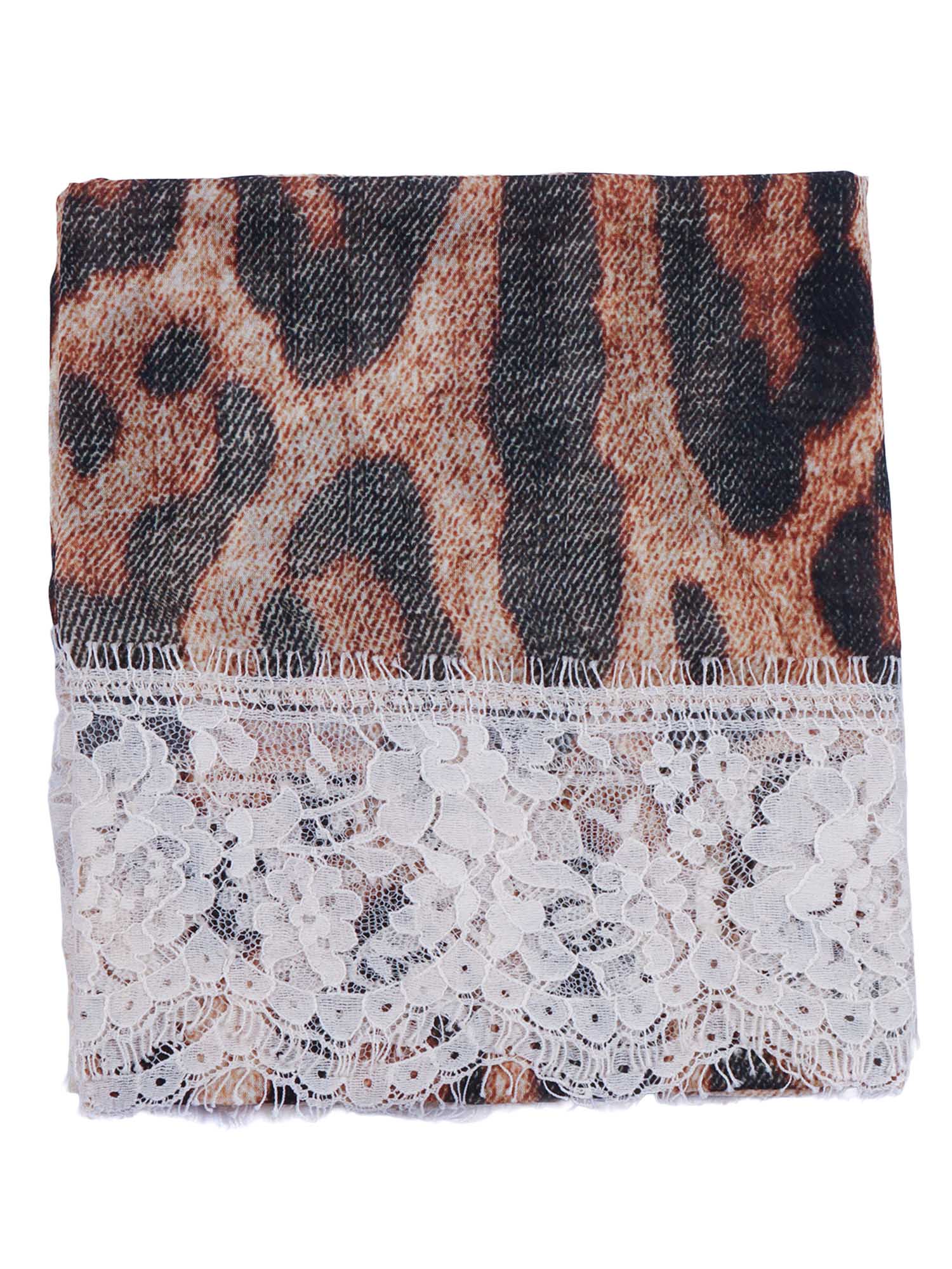 Silk Scarf Brown Neckerchief