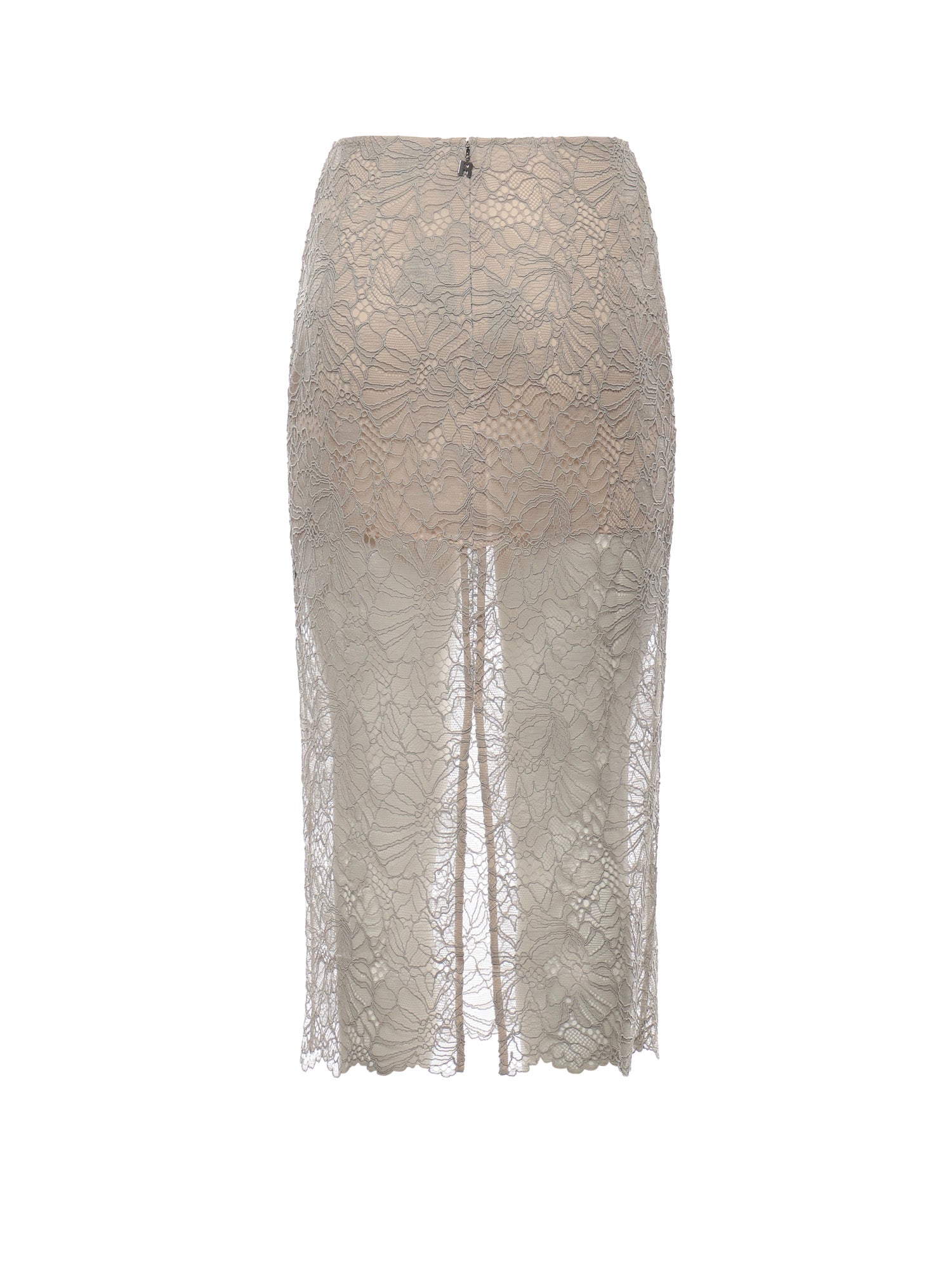 Rotate Skirts Light Gray Polyester