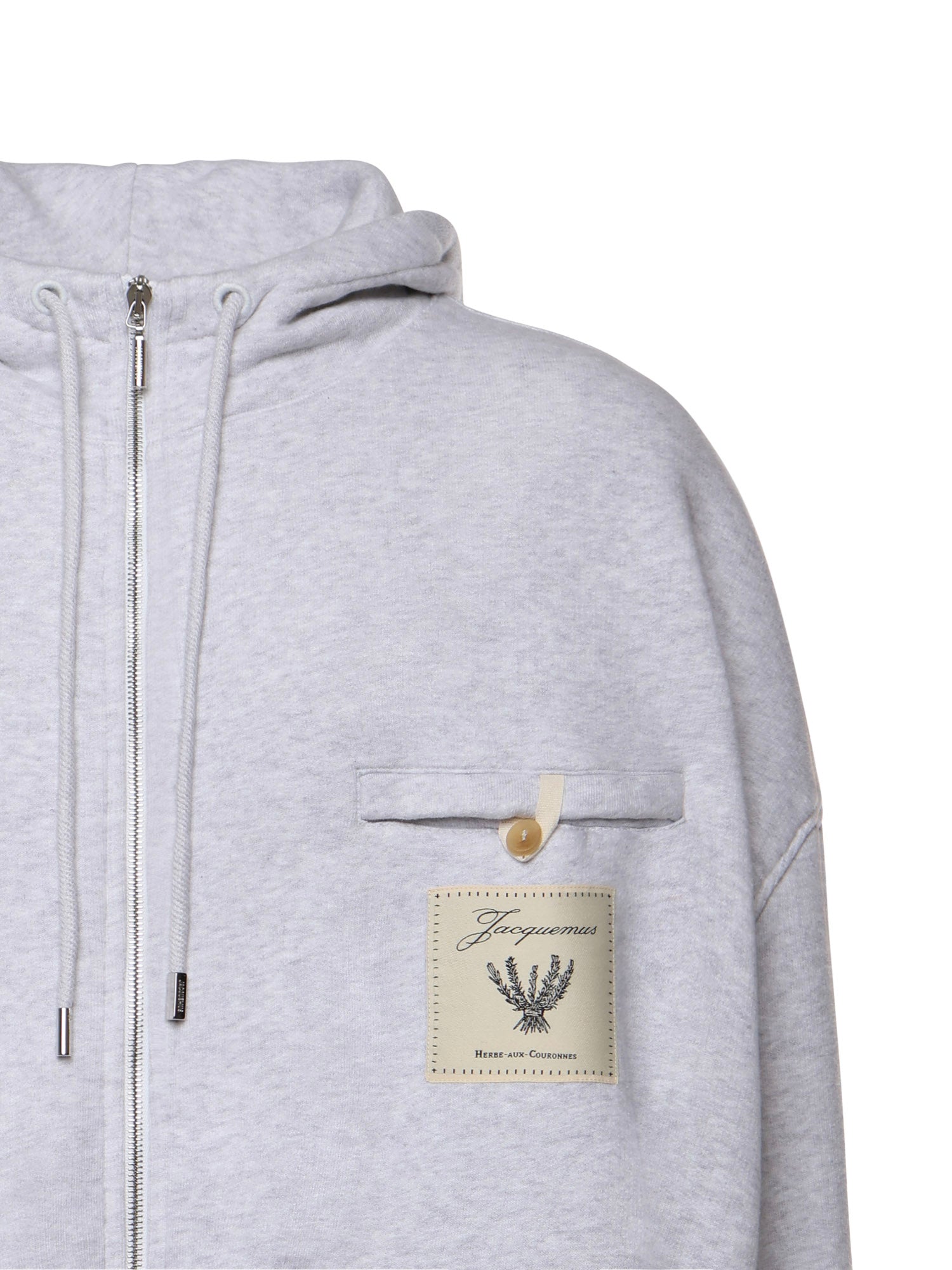 Jacquemus Sweaters Rosemary Label Grey Cotton