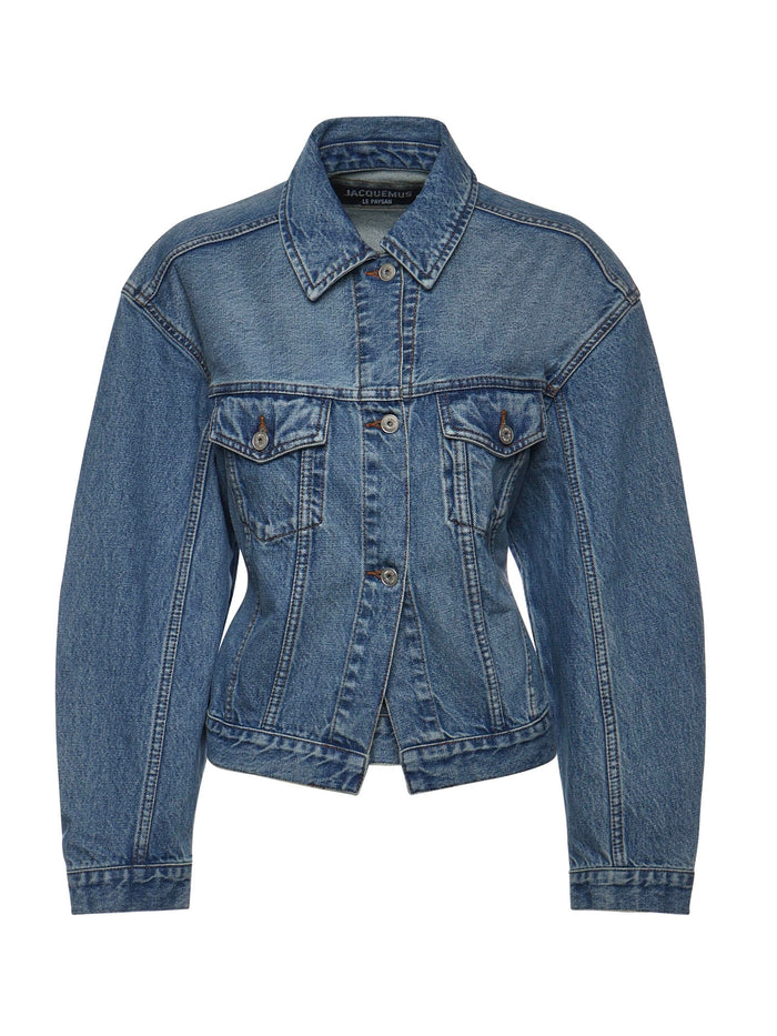 Jacquemus Coats Blue/tabac Cotton