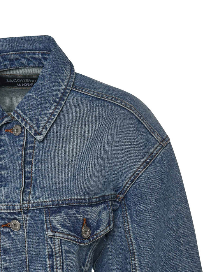 Jacquemus Coats Blue/tabac Cotton