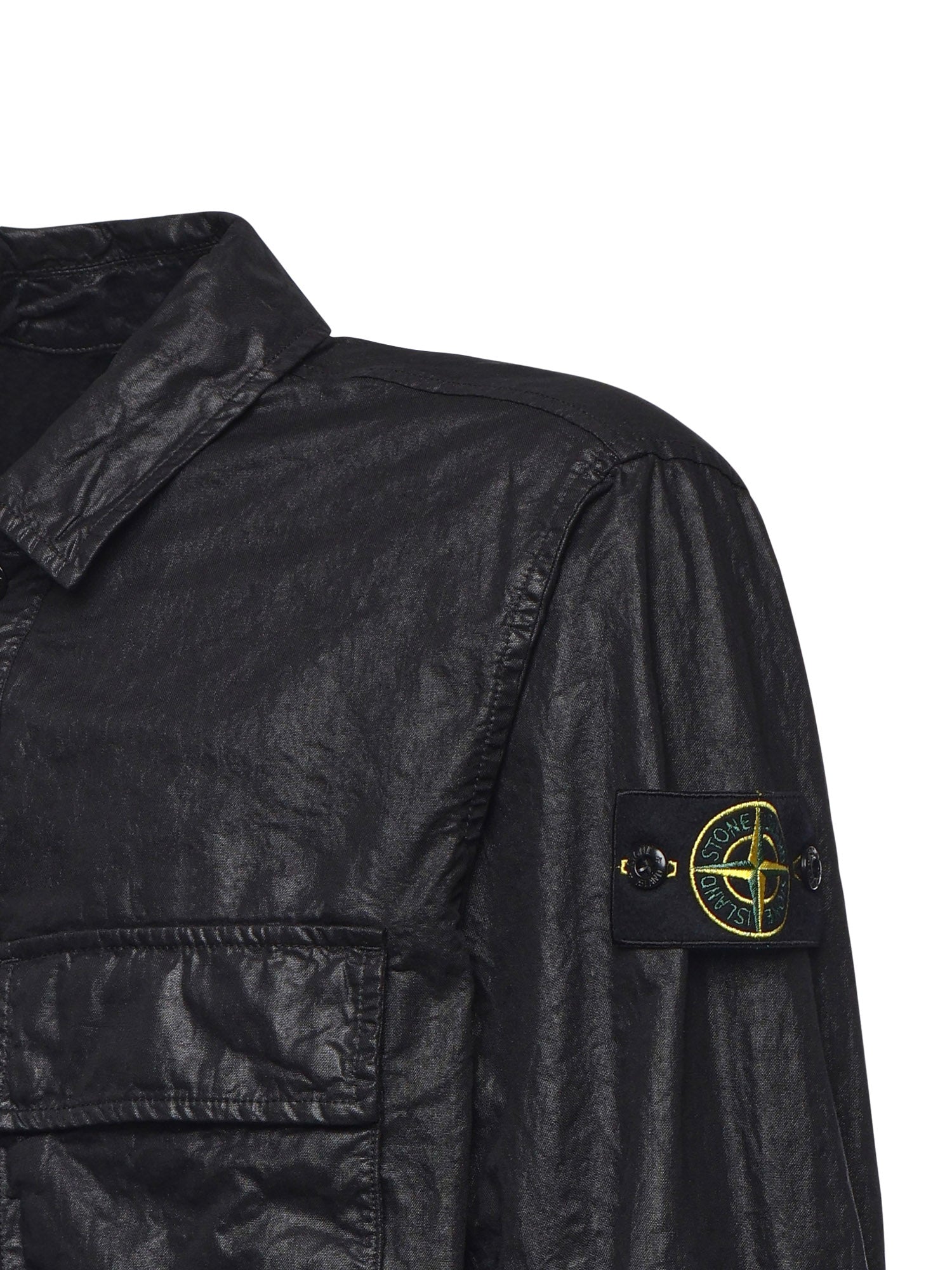 Stone Island Shirts Black Polyamide
