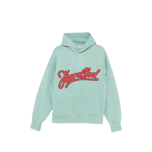 Hooded Sweatshirt Green Main: Cotton; Trims: Cotton