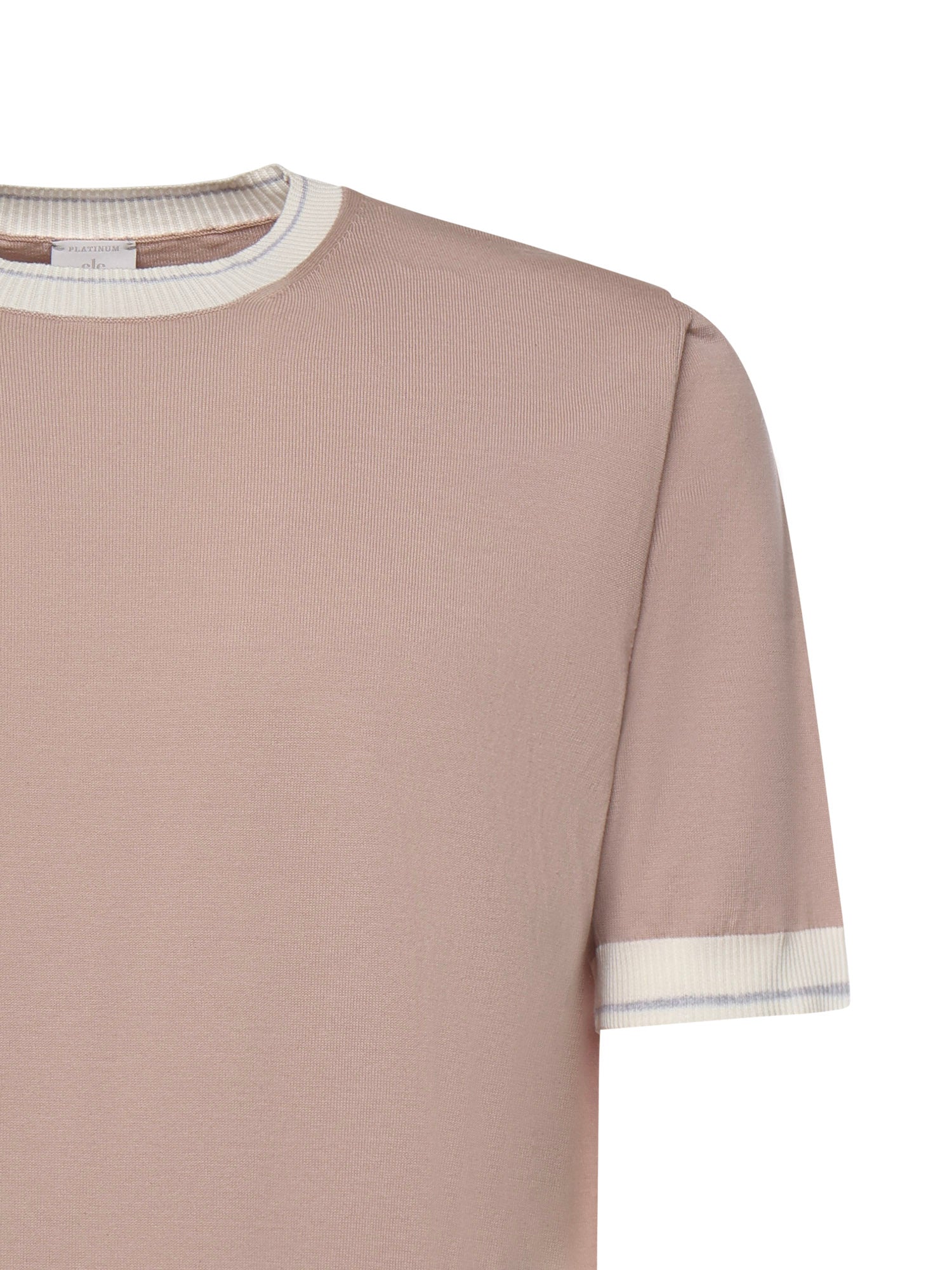 Eleventy T-shirts and Polos Blush, White, Gray Cotton