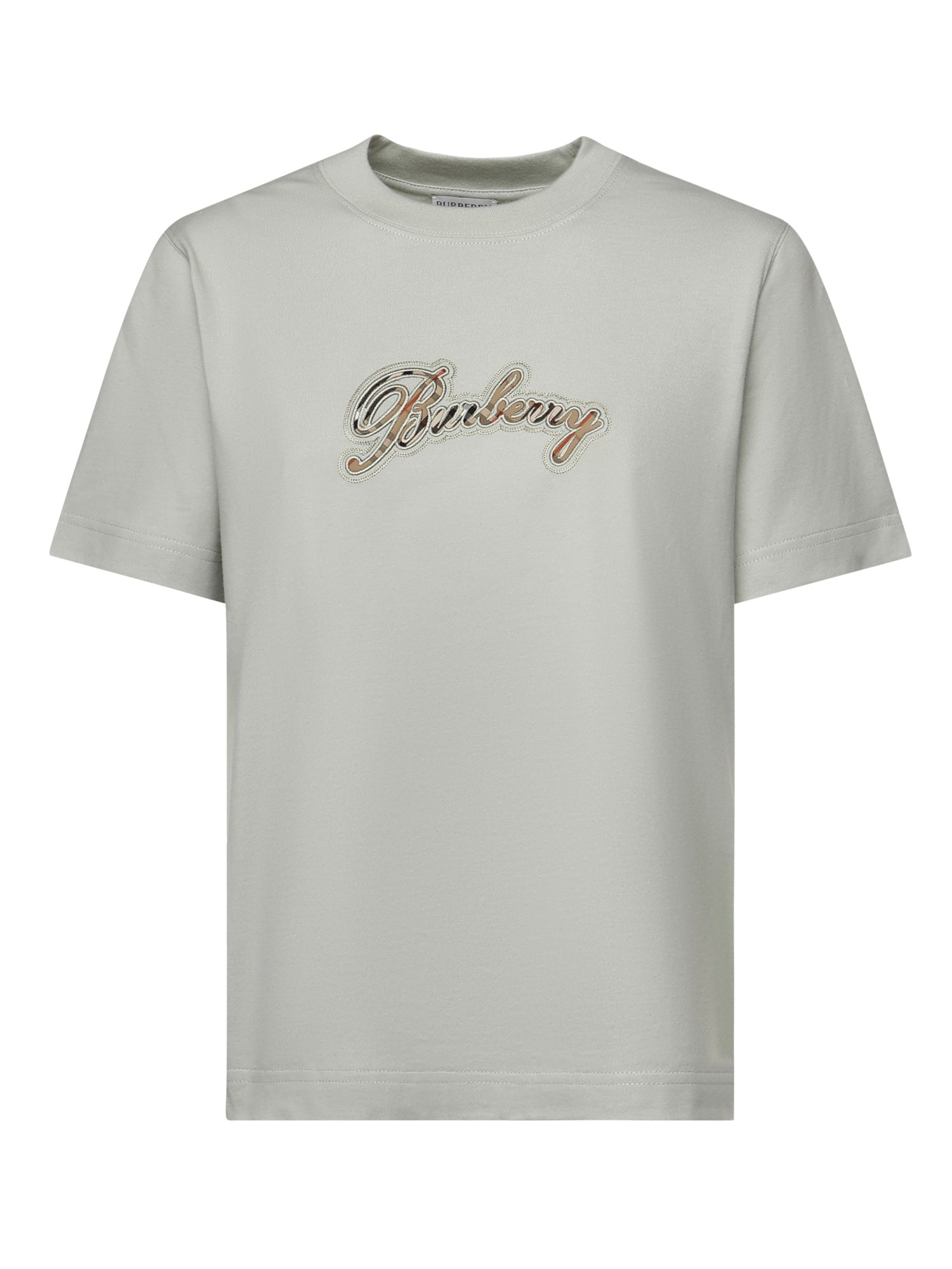 Burberry T-shirts and Polos Seafoam Green Cotton
