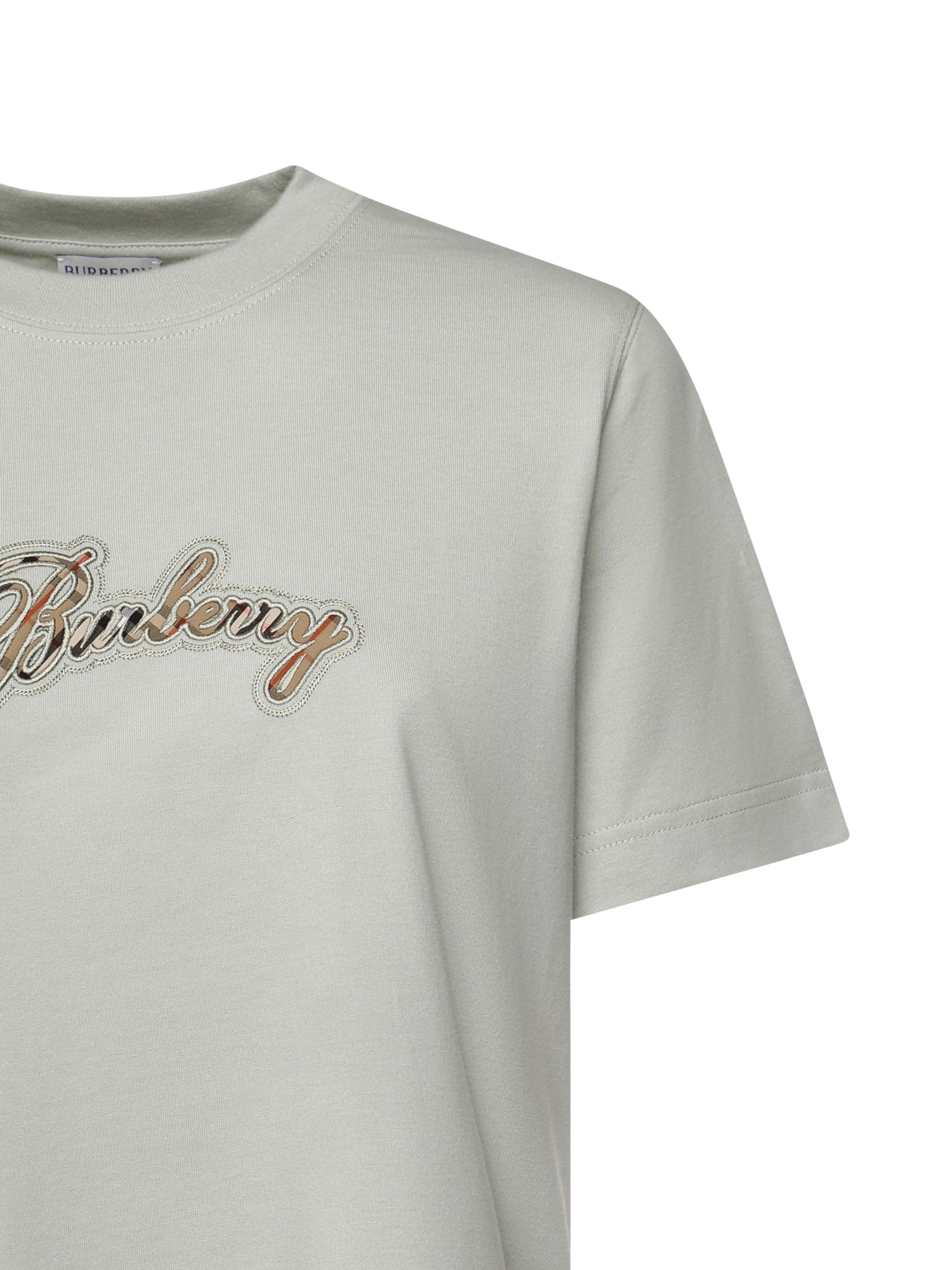 Burberry T-shirts and Polos Seafoam Green Cotton
