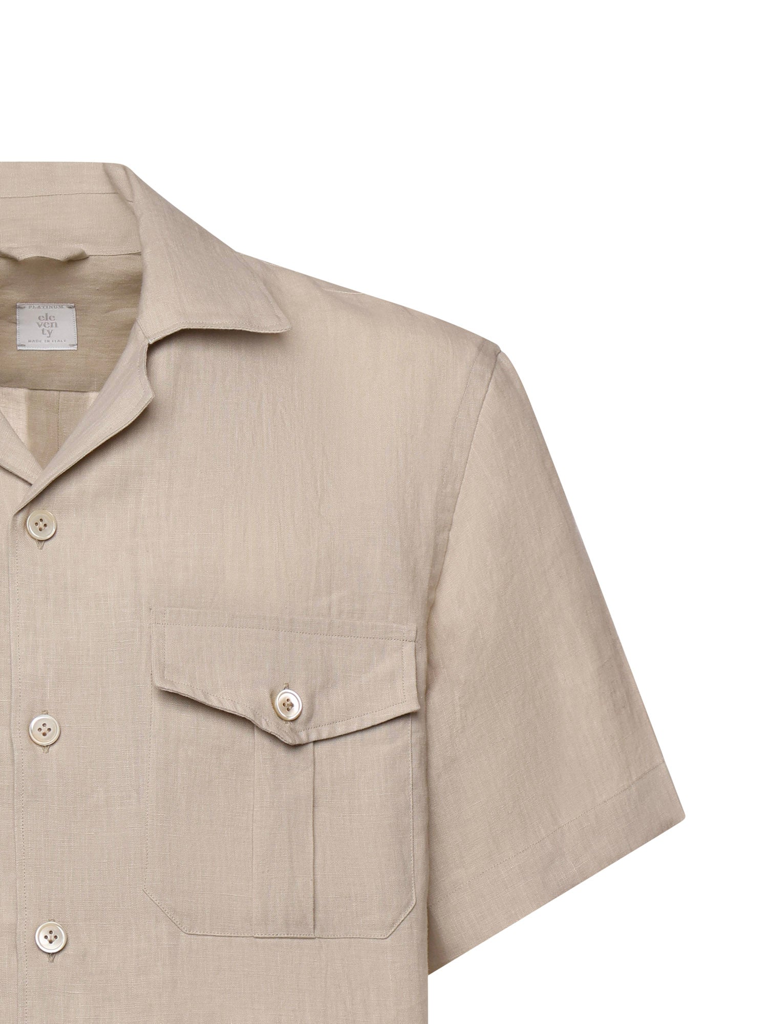 Eleventy Shirts Sand Linen