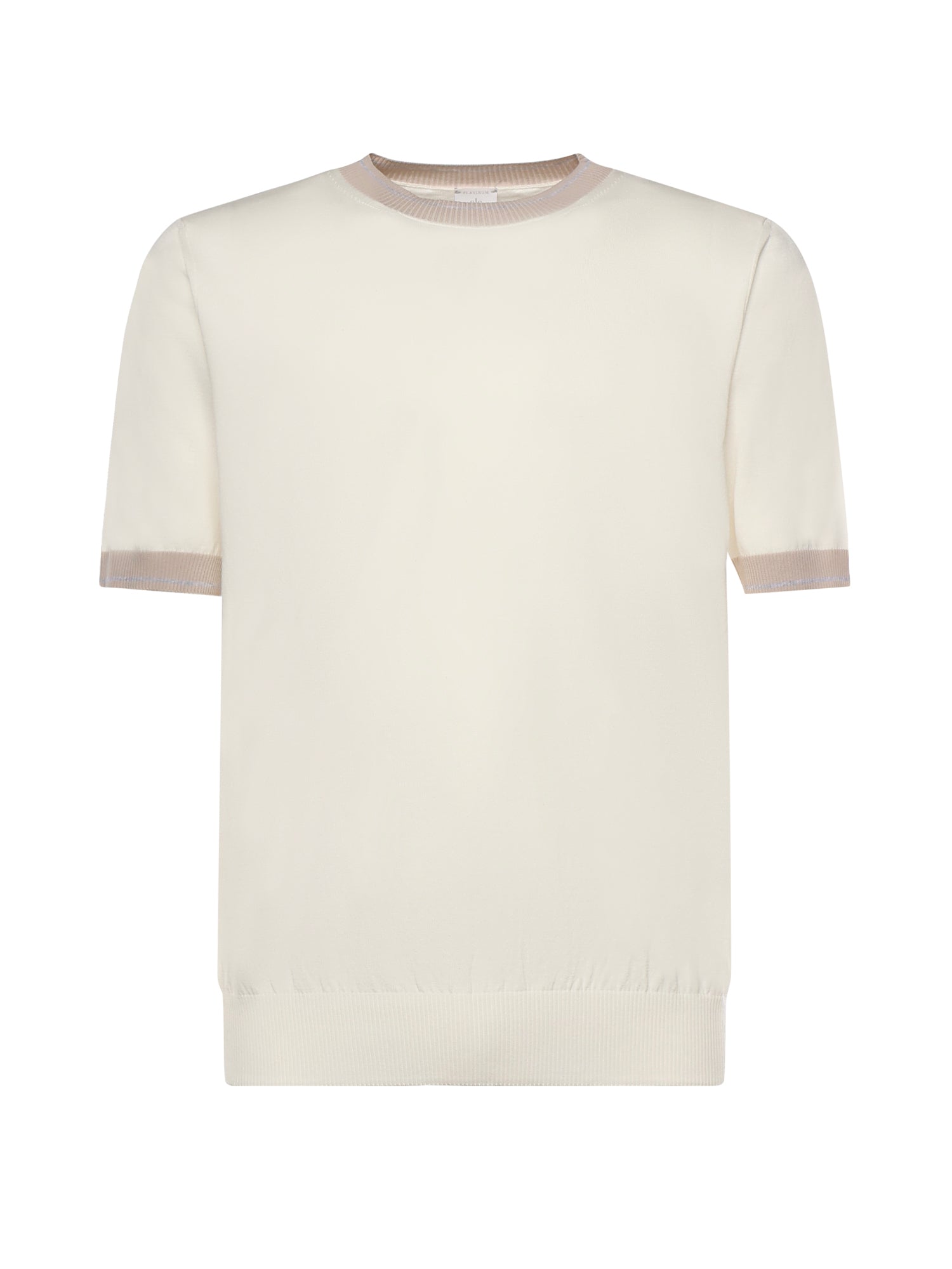 Eleventy T-shirts and Polos White/sand/gray Cotton