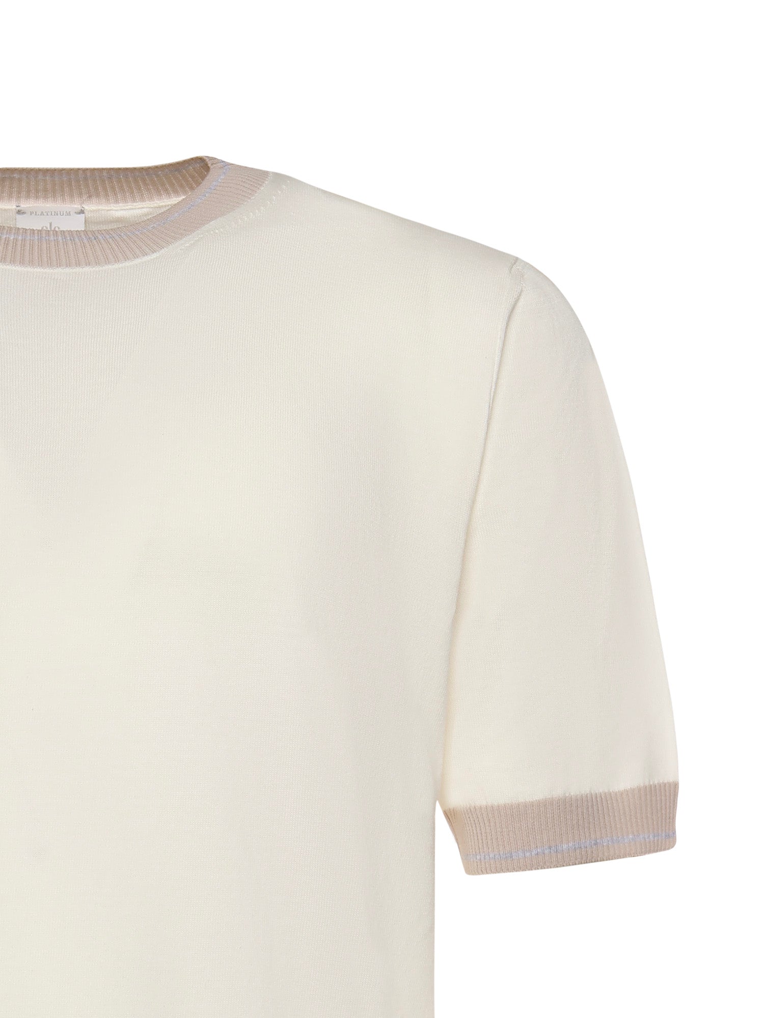 Eleventy T-shirts and Polos White/sand/gray Cotton