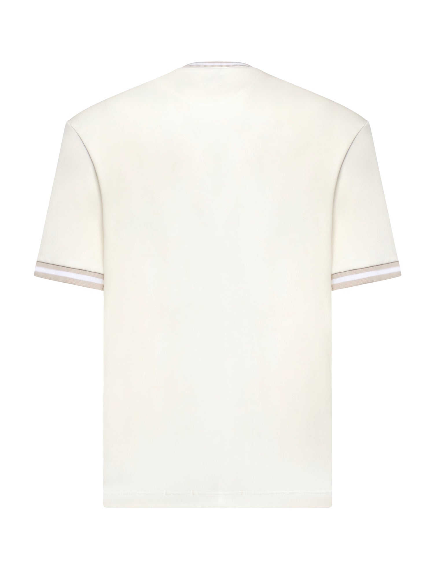 Eleventy T-shirts and Polos White/taupe Cotton