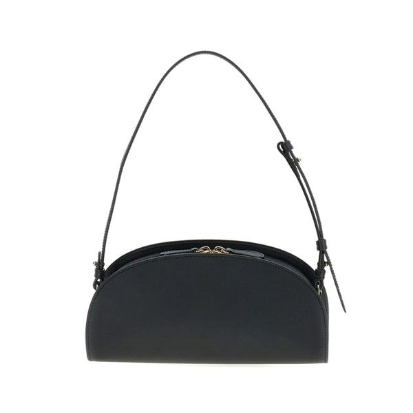 Shoulder Bag Black Calf Leather
