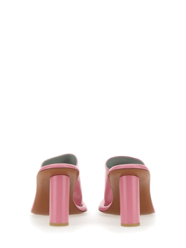 Mule Cushion Pink Leather