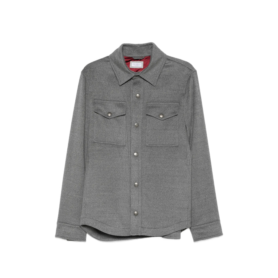 Shirt Jacket Grey Melange