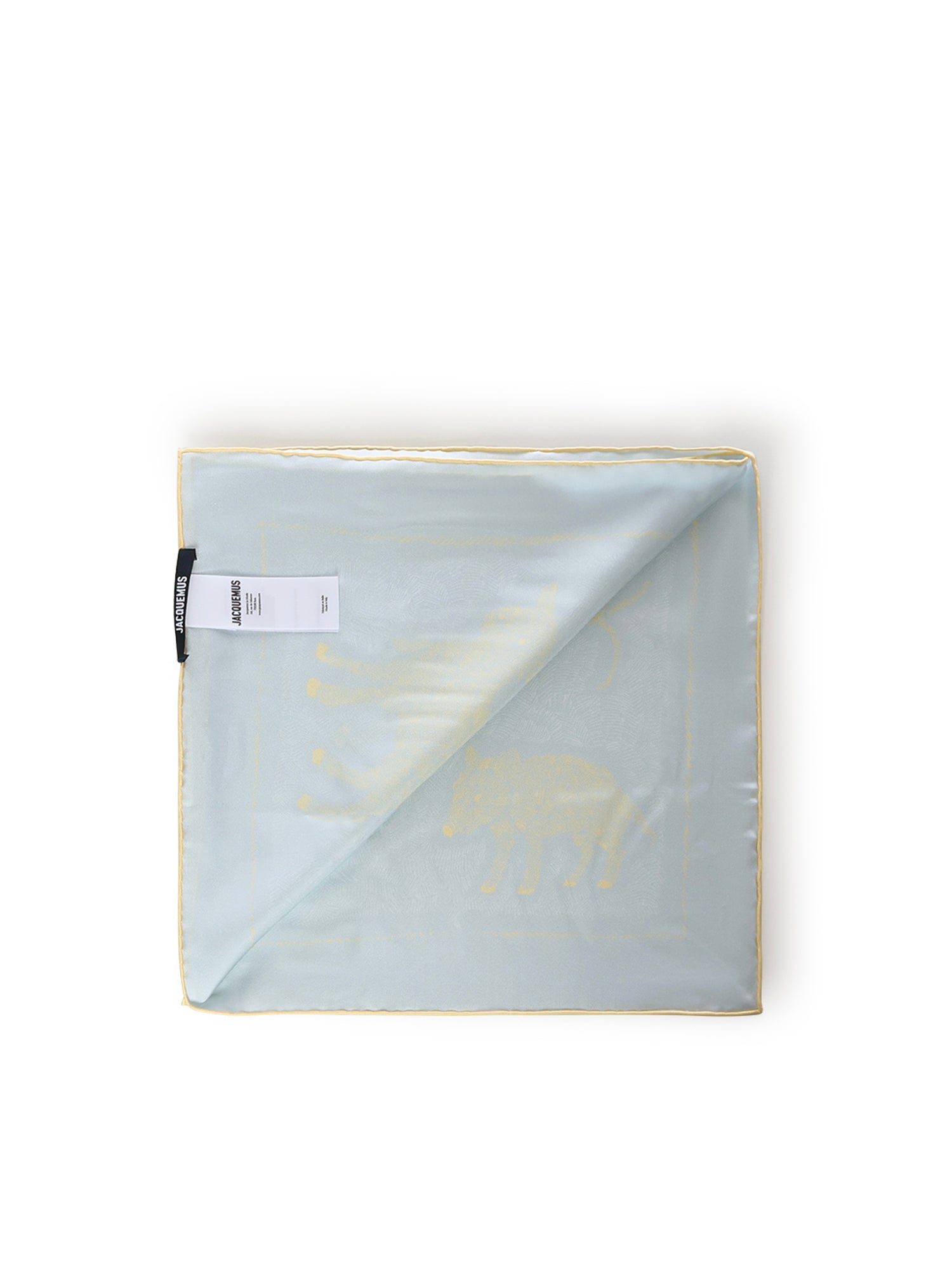 JACQUEMUS Scarfs Blue Silk