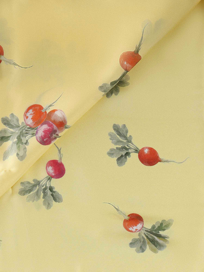 JACQUEMUS Scarfs Print Radish Yellow Silk
