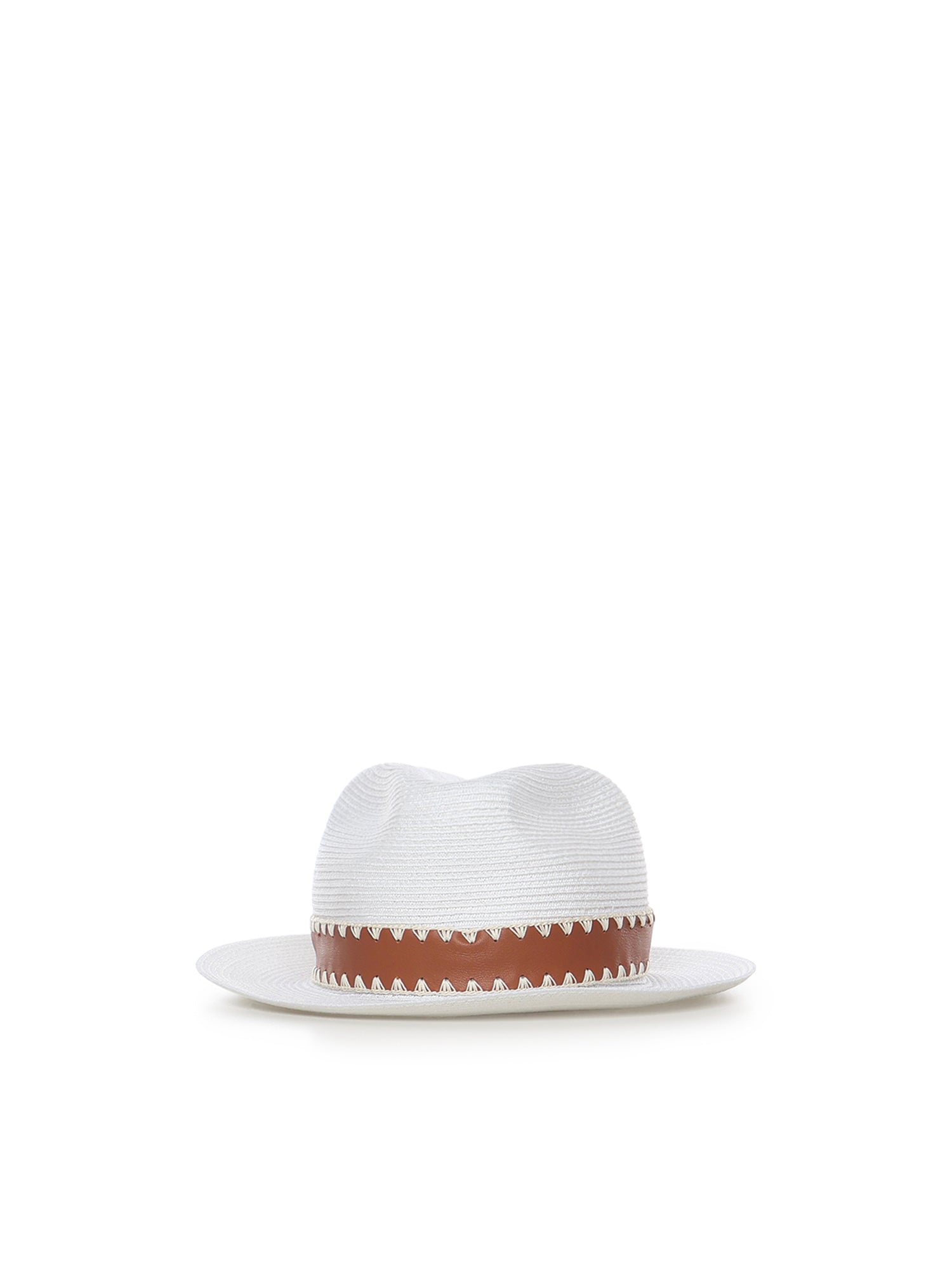 Eleventy Hats White Abaca