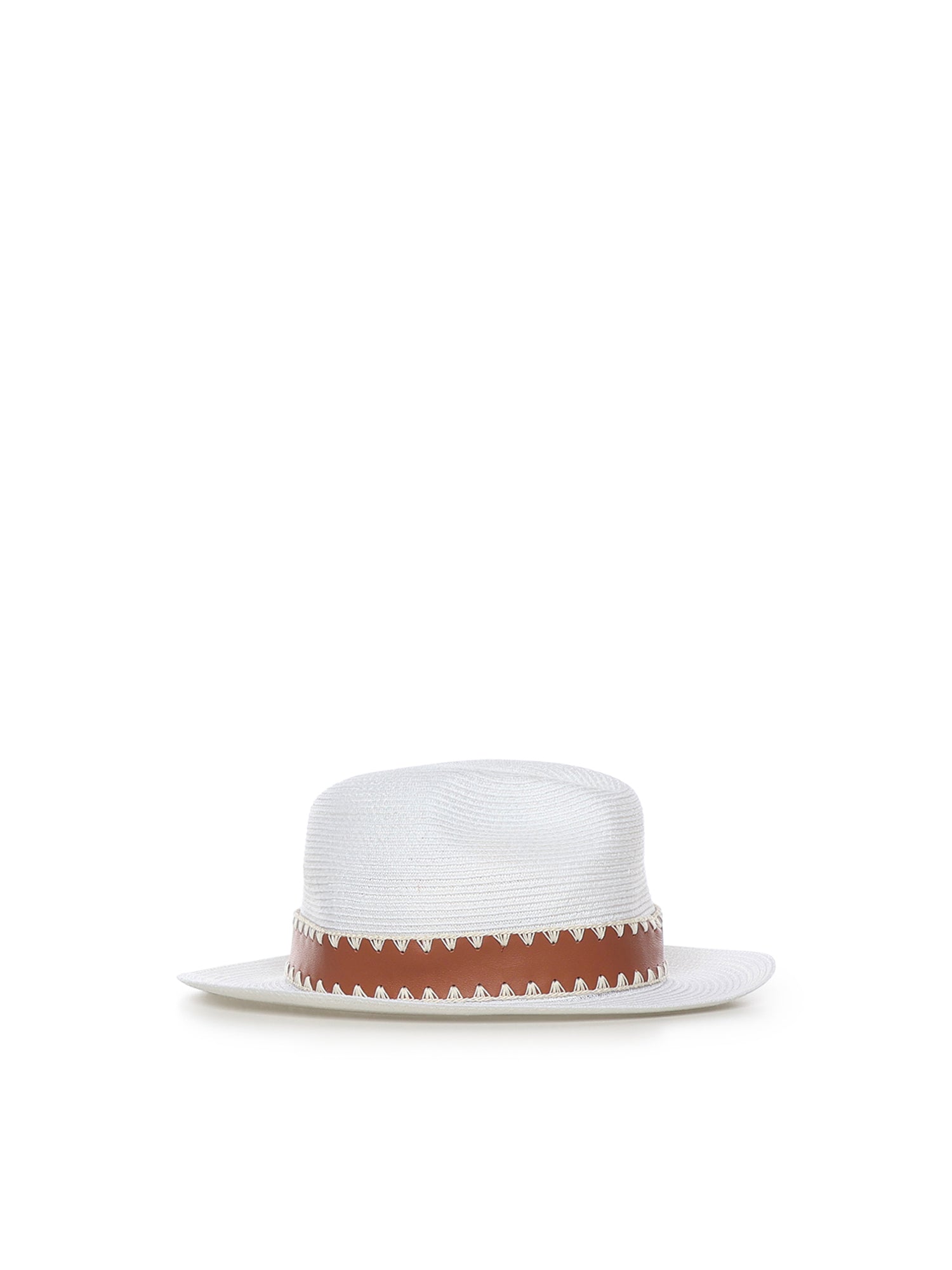 Eleventy Hats White Abaca