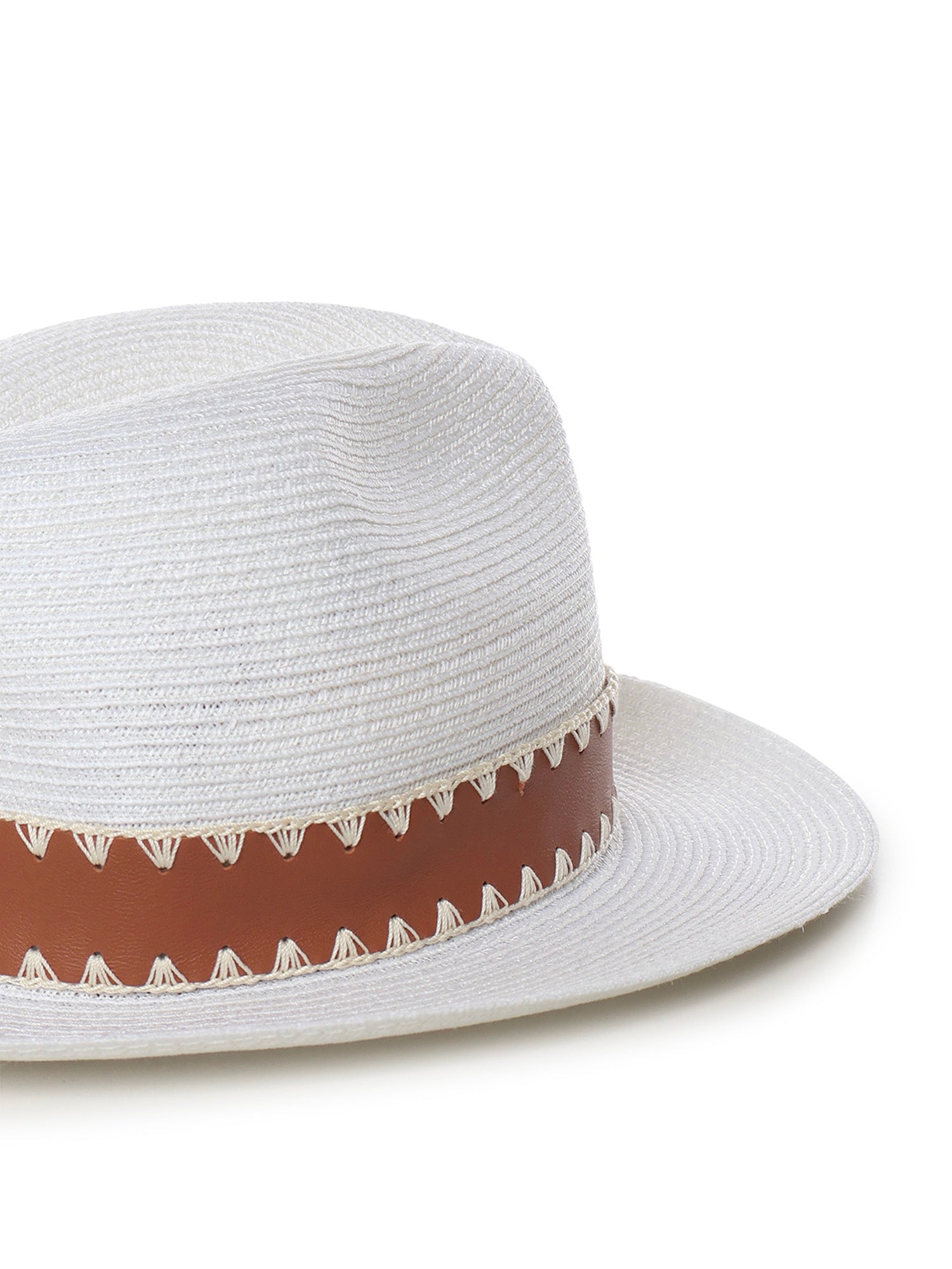 Eleventy Hats White Abaca