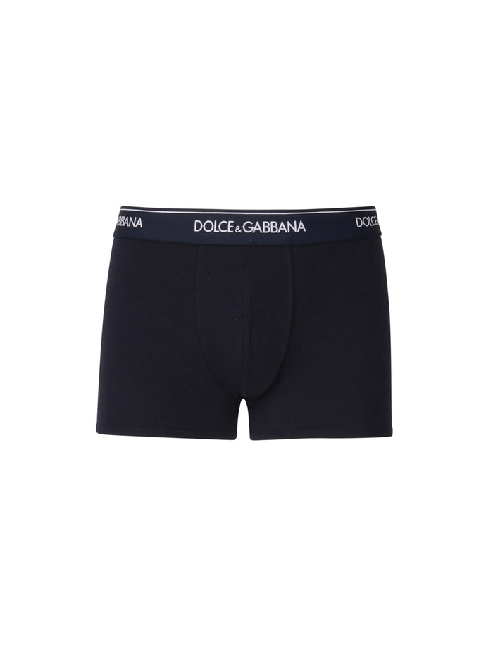 Dolce & Gabbana Underwear Blue Cotton Elastane