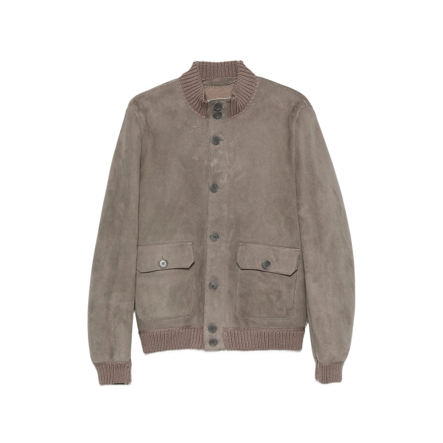 Leather Jacket Grey