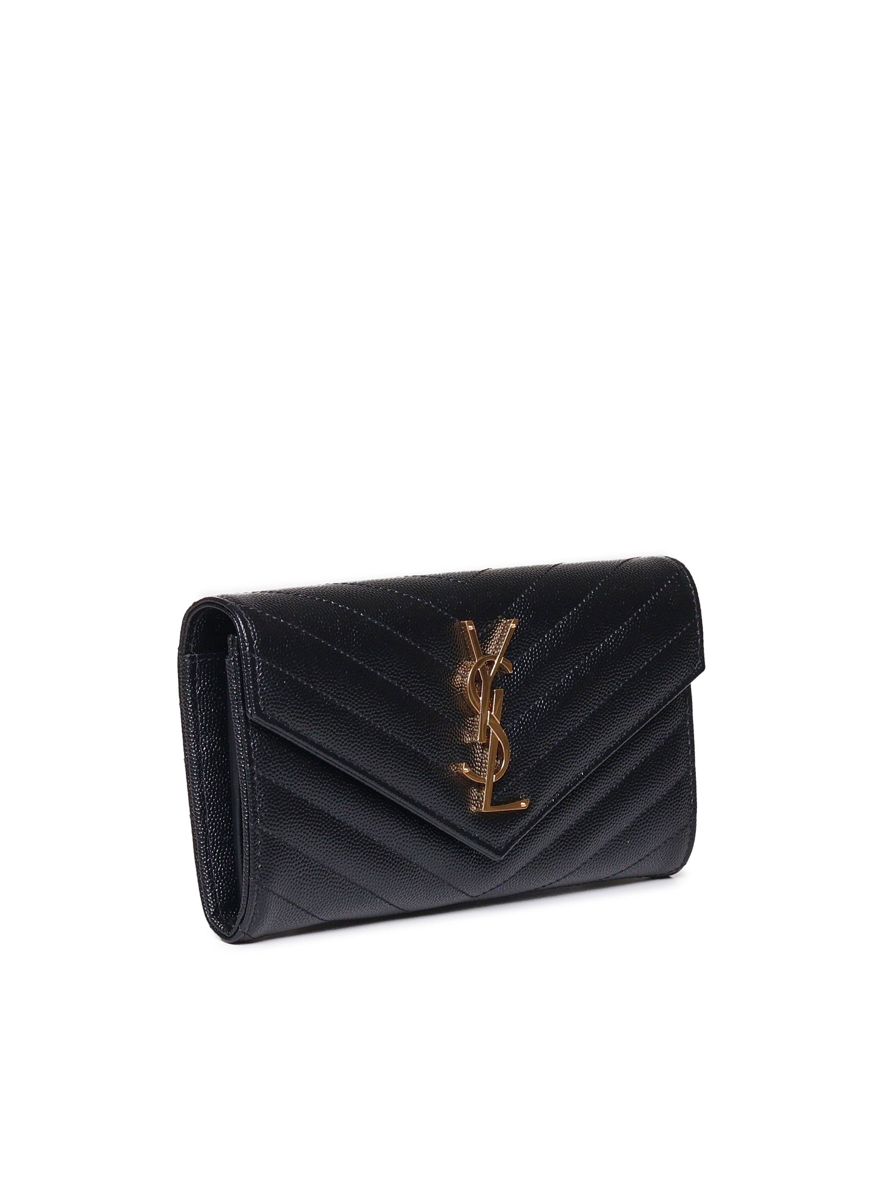 Saint Laurent Wallets Black Calfskin