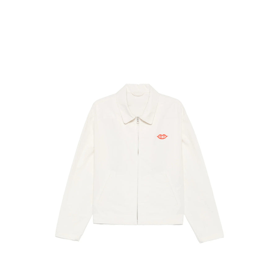 Hooded Jacket White Polyester