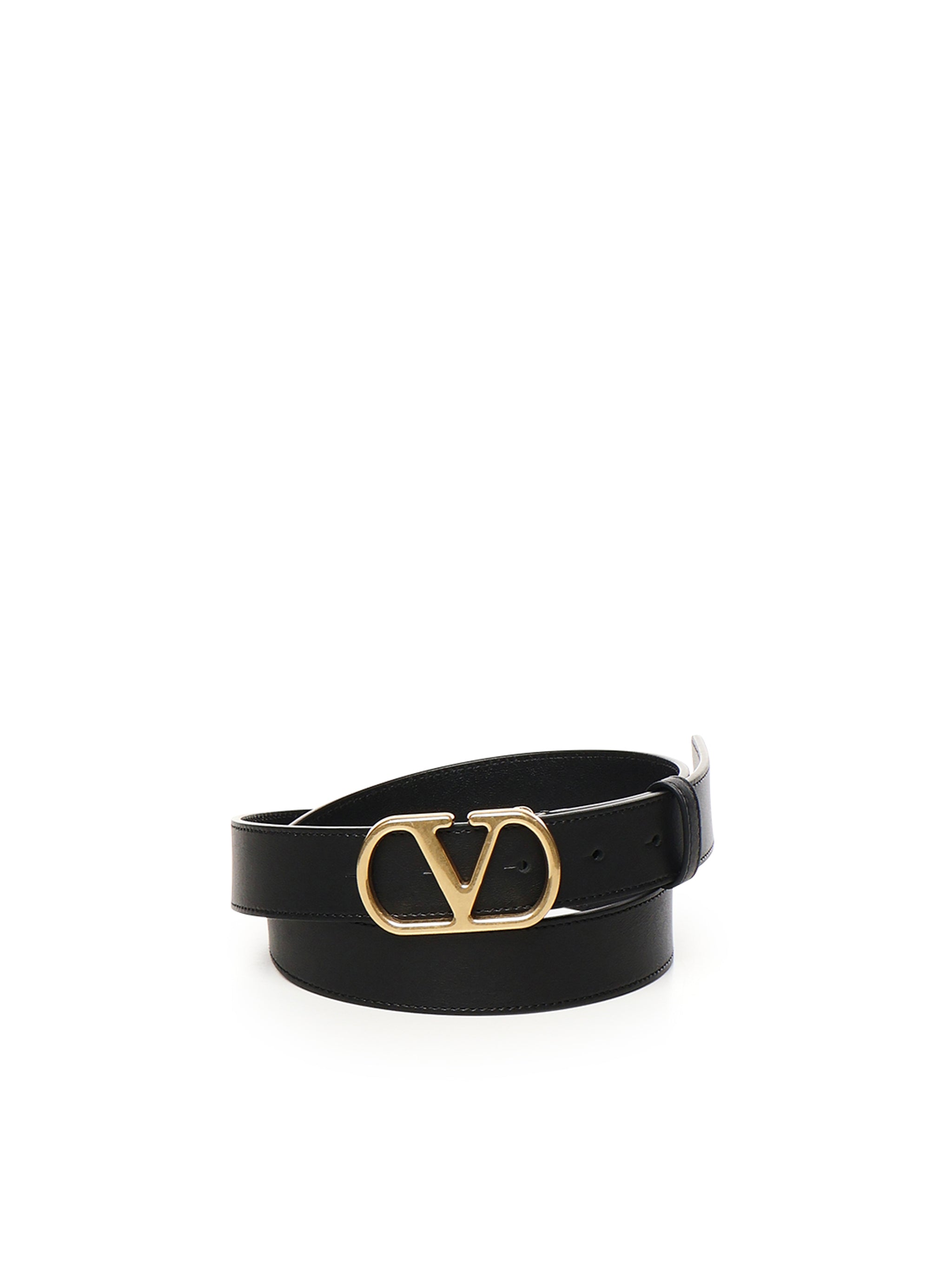 Valentino Garavani Belts Black Calfskin