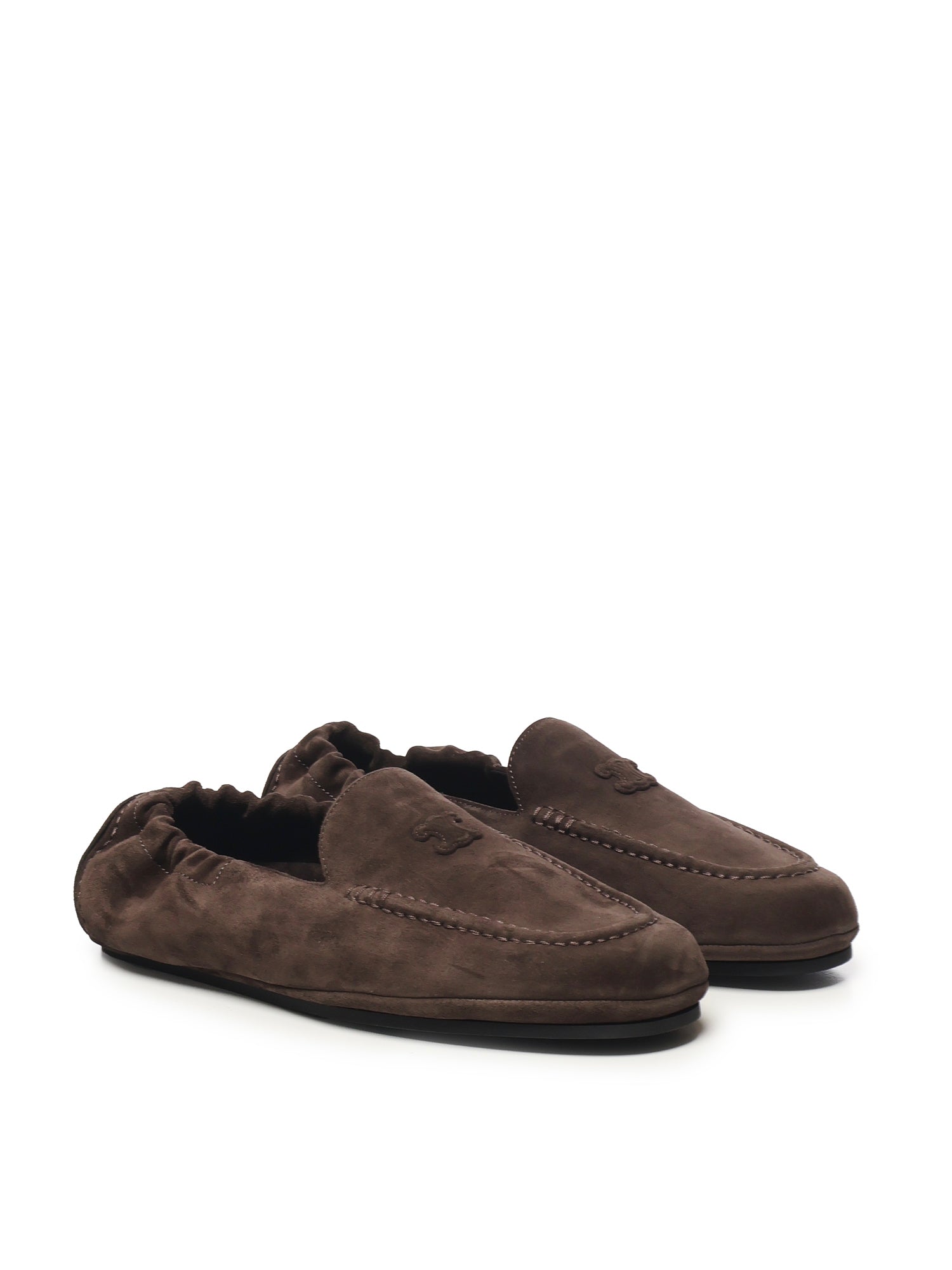 Céline Flat shoes Dark Brown Calf