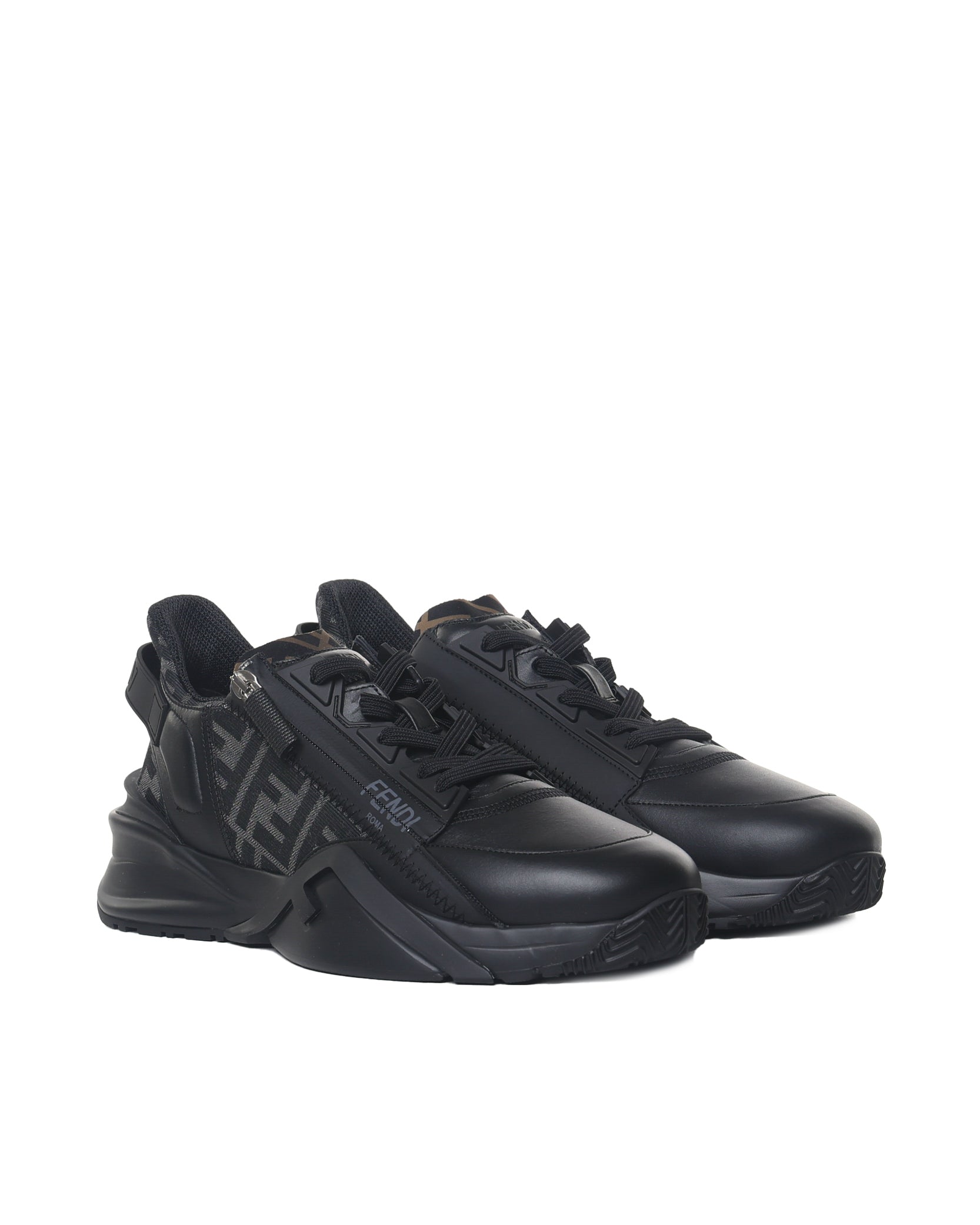 Fendi Sneakers Black Calfskin