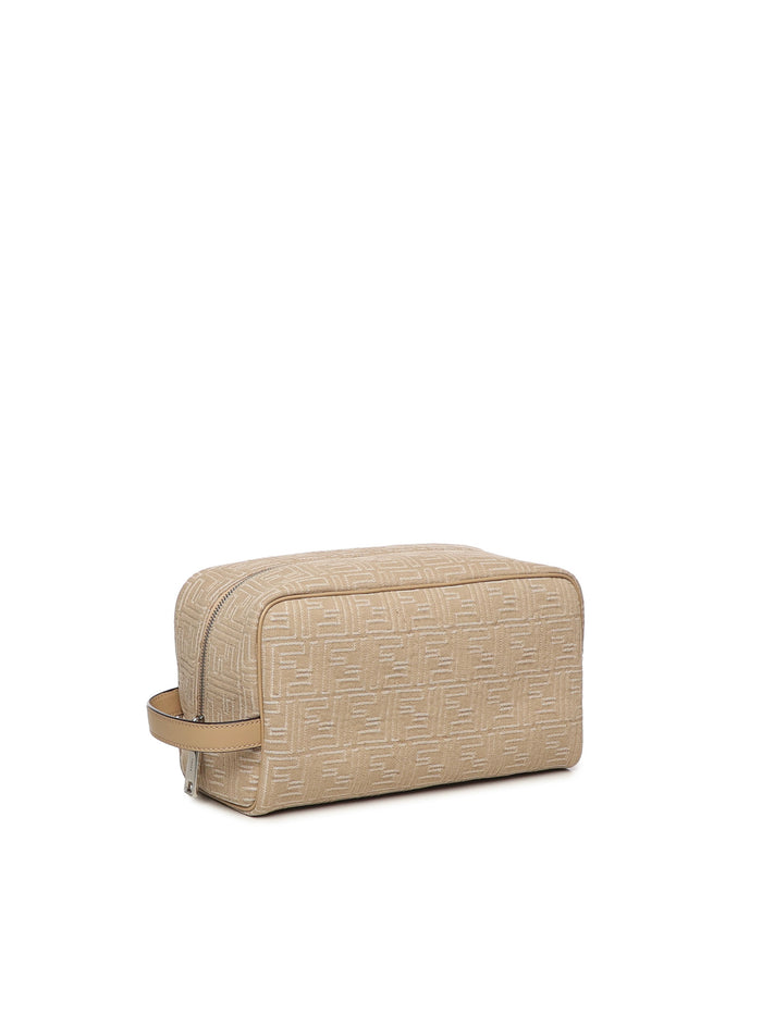 Fendi Suitcases Beige Cotton