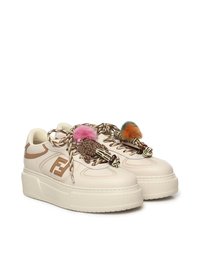 Fendi Sneakers White Calfskin