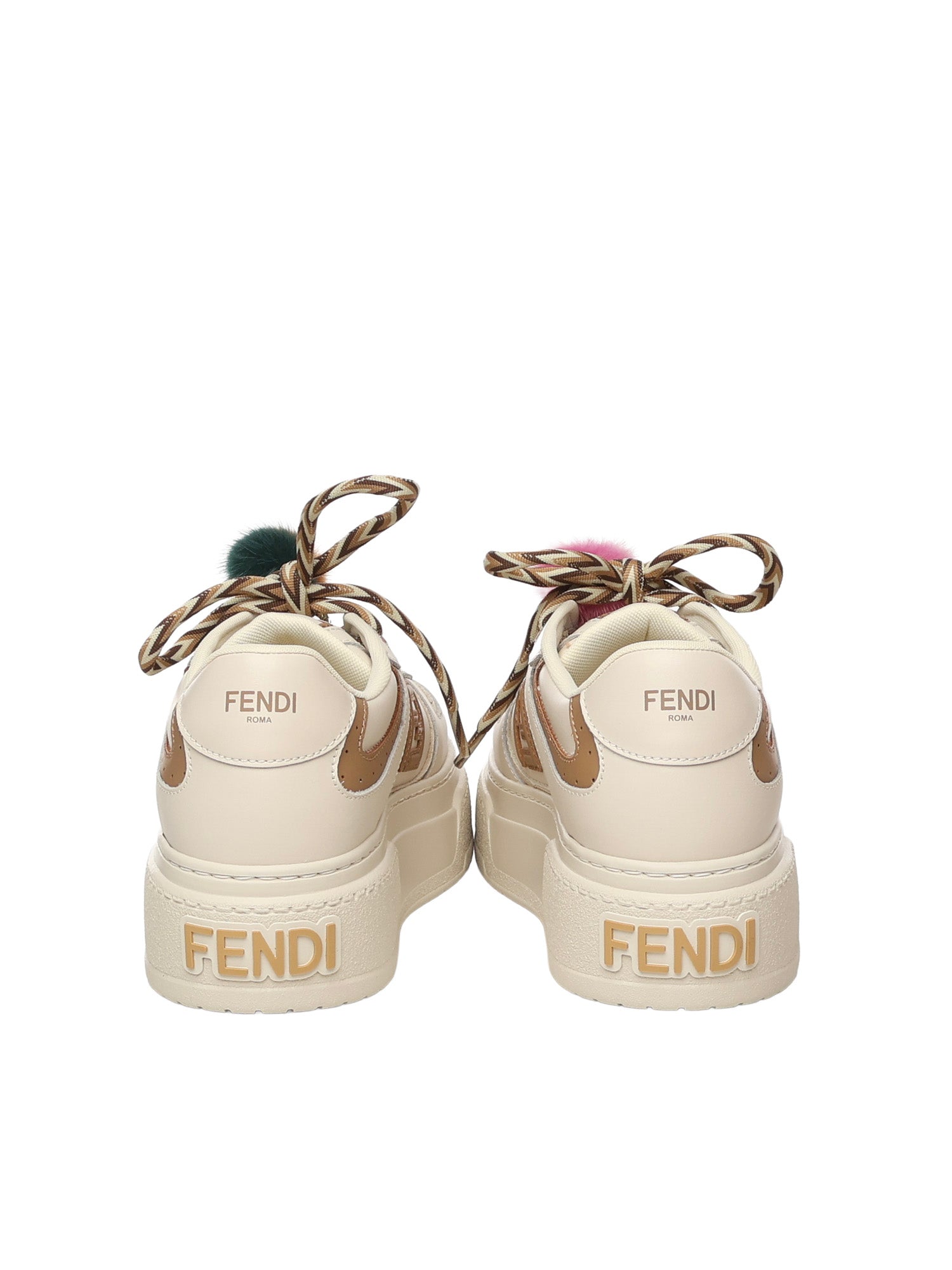 Fendi Sneakers White Calfskin
