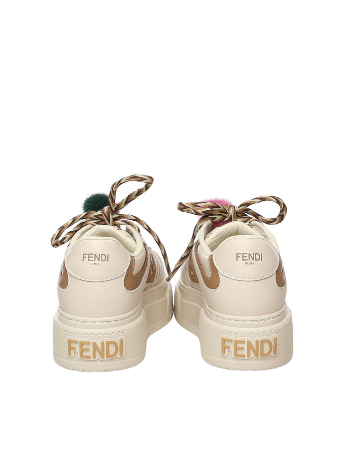 Fendi Sneakers White Calfskin