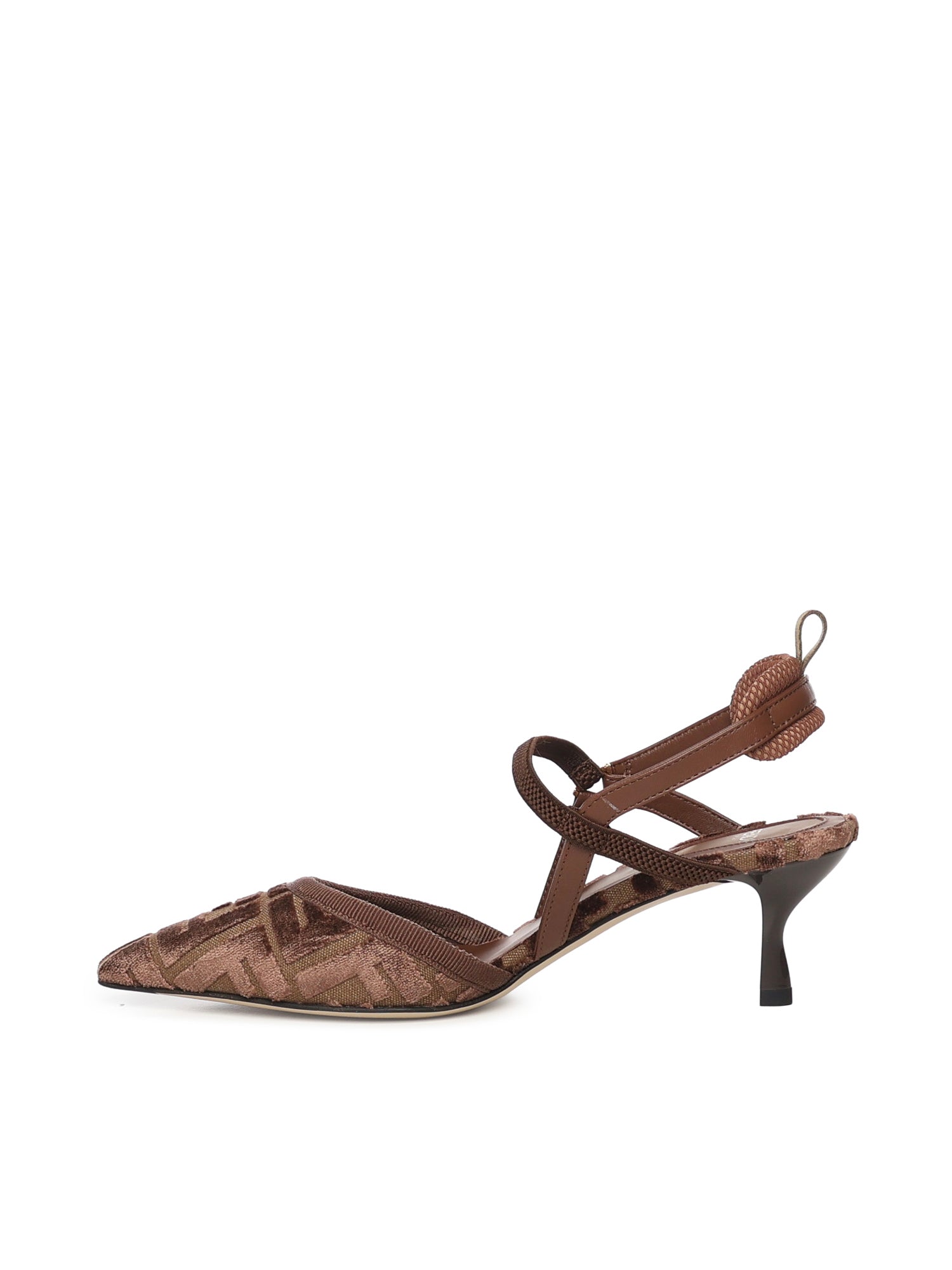 Fendi Flat shoes Brown Viscose