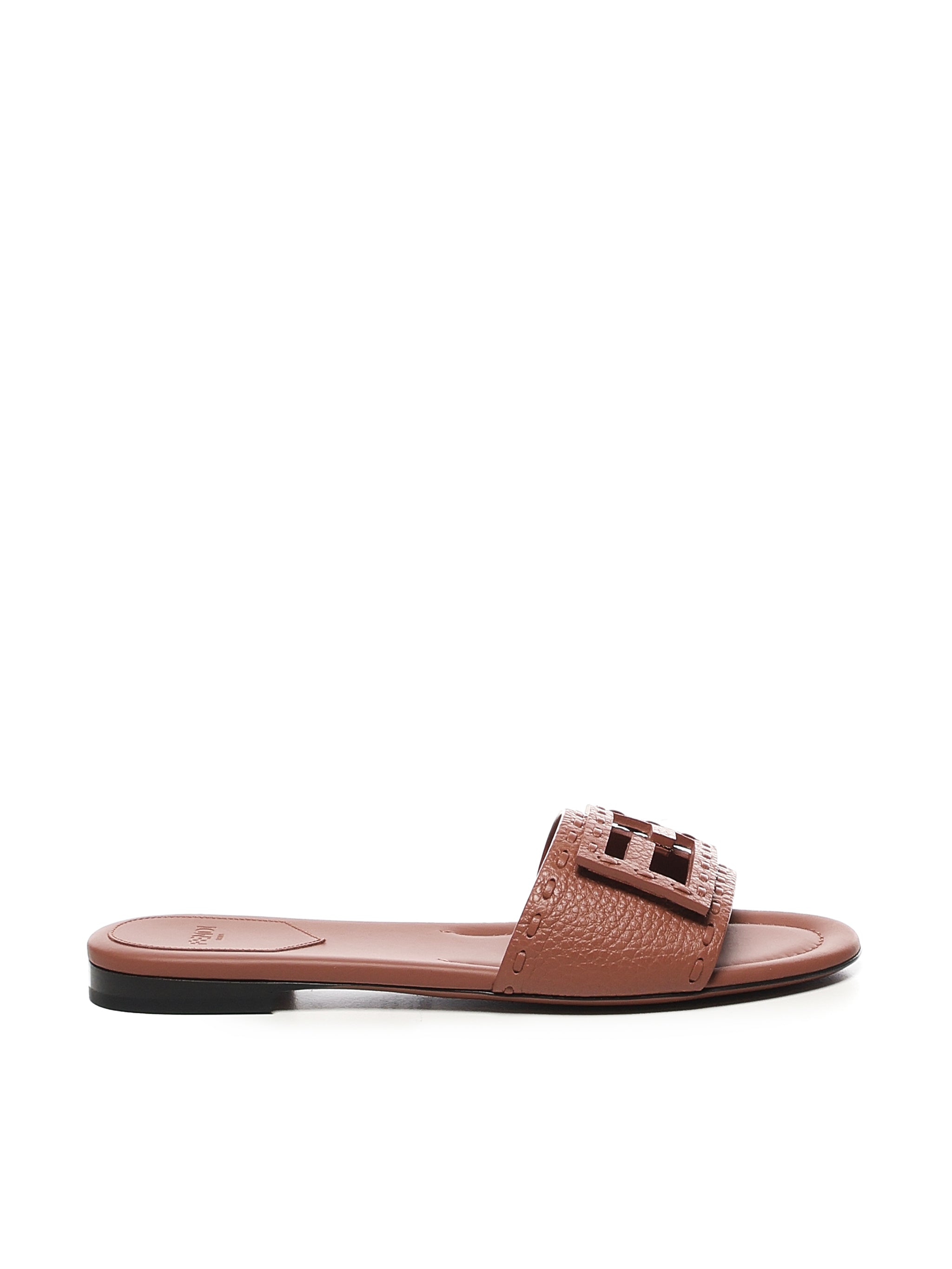 Fendi Sandals Brown Calfskin