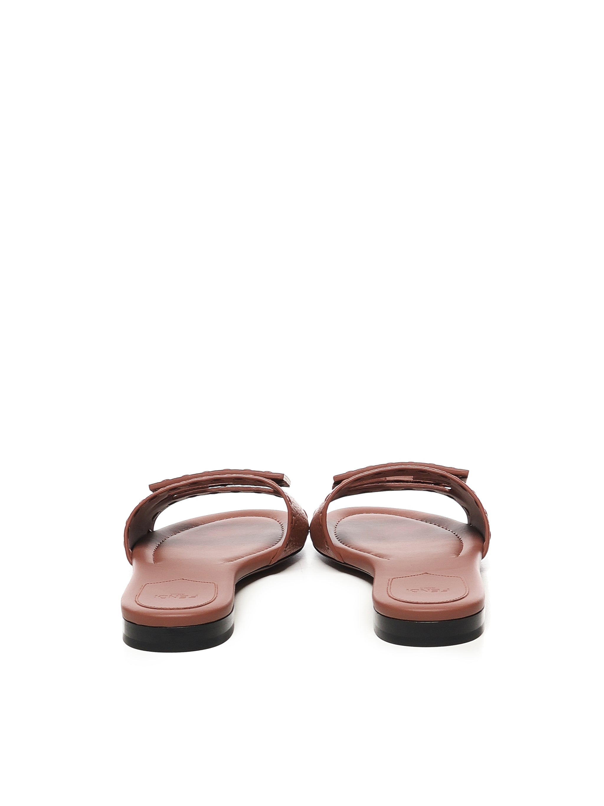 Fendi Sandals Brown Calfskin