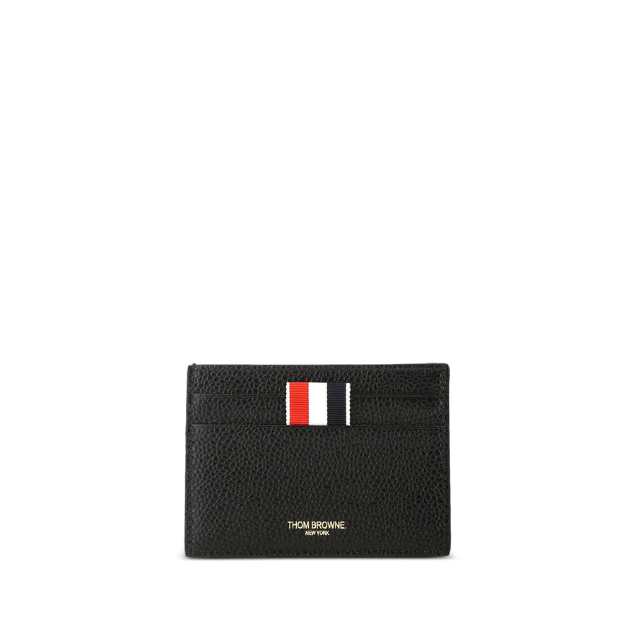 Card Holder Grained Leather Black Wallets & Cardholders