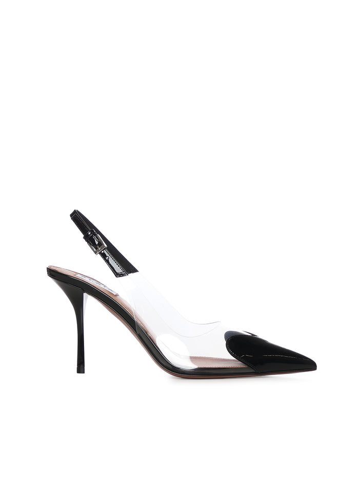 Alaia With Heel Black Lambskin