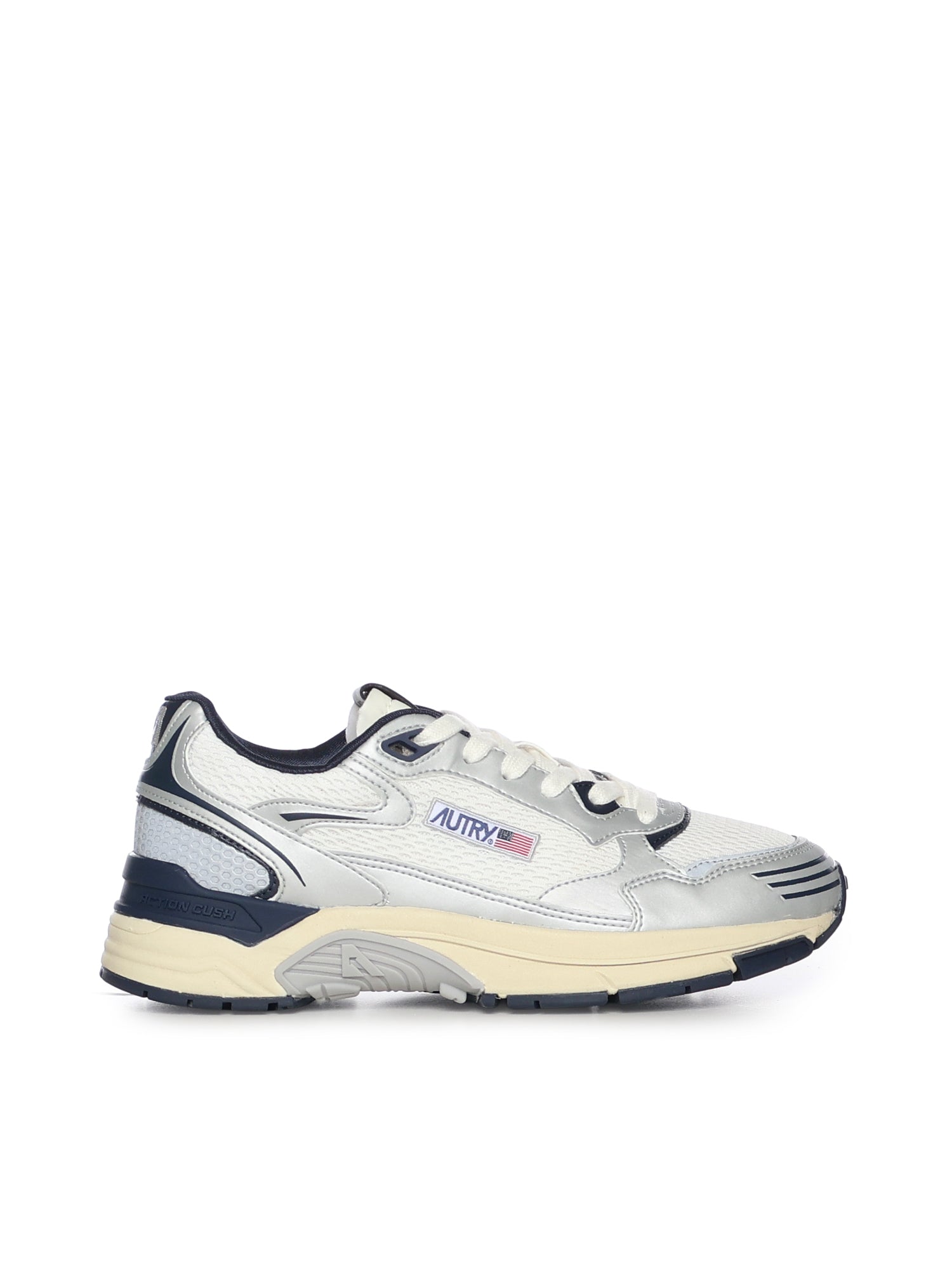 AUTRY Sneakers Silver/blue Polyurethane