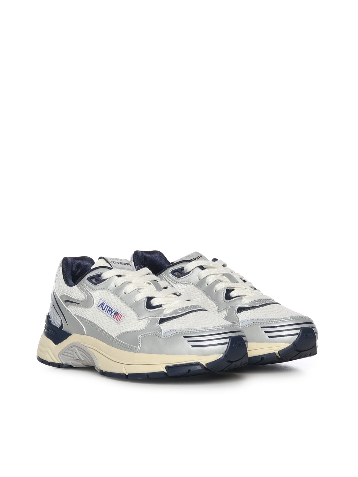 AUTRY Sneakers Silver/blue Polyurethane