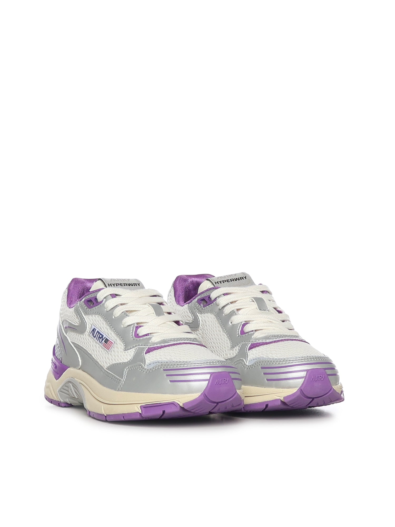 AUTRY Sneakers Silver/violet Polyurethane