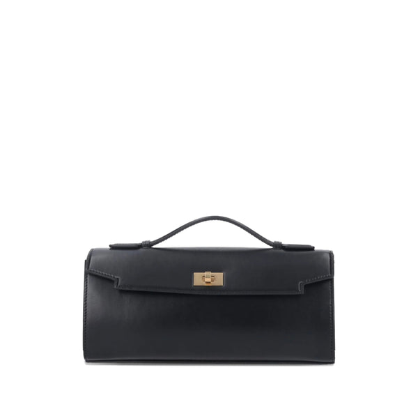 Clutch Bag Calf Leather Black