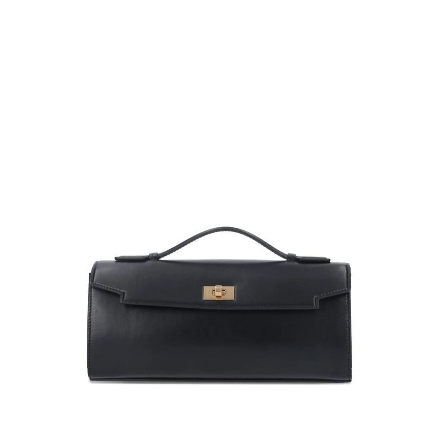 Clutch Bag Calf Leather Black