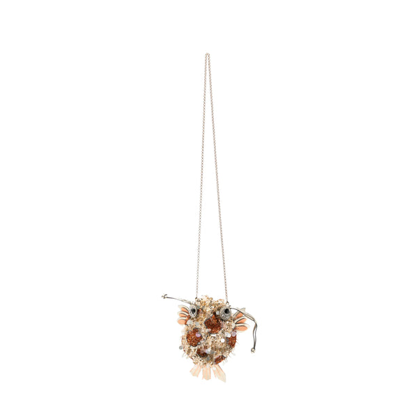 Sequin Fish Clutch Bag Gold Pvc